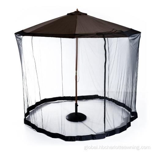 Umbrella With Screen Mesh Netting Outdoor Patio Garden Adjustable Umbrella Screen Mesh Netting Supplier